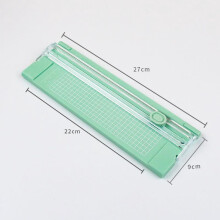 1pcs A4 Paper Cutter Portable Plastic Trimmer - Manual Desktop Slide Cutting Blade for Photos and Crafting