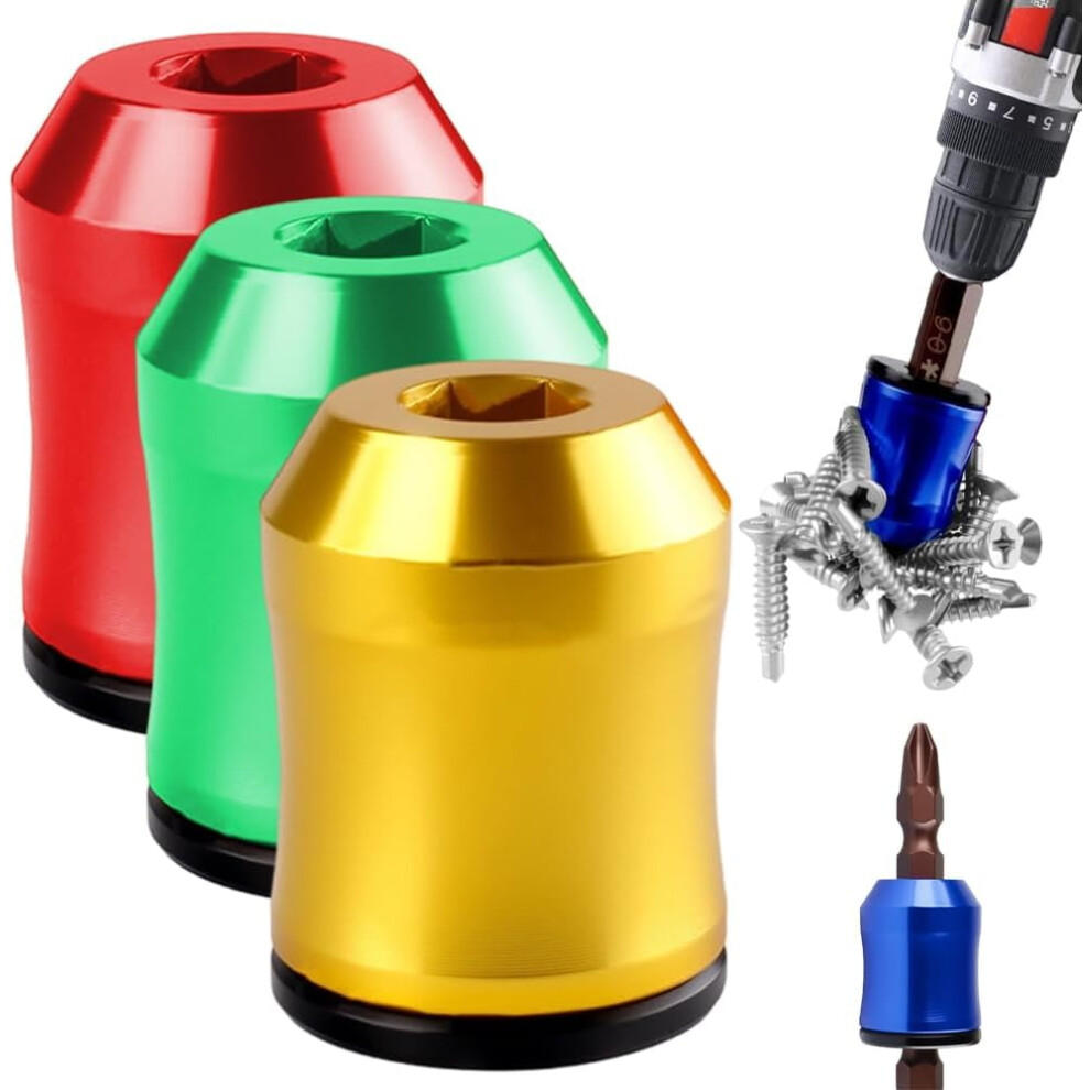 Magnetic Screwdriver Head Ring, Compatible With Hex Screwdrivers & Power Bits Â 3Pcs Mix 9027700071452