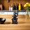 wooden manual coffee grinder hand crank mill for kitchen use 4