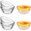 6 Glas-Pudding-Schüsseln, transparent, für Dessert & Küche 5
