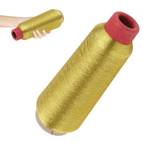 Metallic Machine Embroidery Thread 5000 Yards Spool (Gold) 2