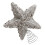 1Pc Silver Christmas Tree Topper Star Ornament Foam Iron 1