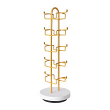 5-laags zonnebrillenorganizer, cadeau voor vrouwen, draagbare brillenorganizer, gouden decoratie