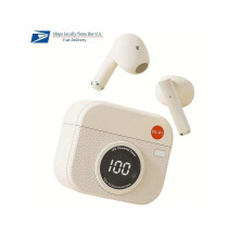 Cluasáin Gan Sreang Ceamara Seanré le ANC, Bluetooth5.4, Taispeántas Cumhachta LED, Steirió Hi-Fi—comhoiriúnach le iPhone & Android