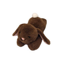 Konijnenknuffel 15,7 inch zacht konijntje, schattige witte konijnenpop, troostend metgezel, verjaardagscadeau, paasdecoratie voor volwassenen, koffie