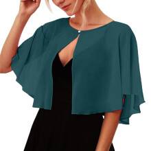 Mykt chiffonskjerf for kvinner – italiensk stil, elegant sommer- og brudetilbehør, kompatibelt med kjoler
