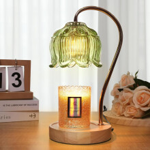 Lampada scaldacandele a forma di fiore con timer e dimmer - Adatta a candele profumate in barattolo - Natale e festa della mamma per donne, mamma, lei