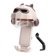 Soporte para teléfono de motocicleta, bonito y a prueba de golpes para bicicleta, scooter y todos los teléfonos móviles, color marrón.