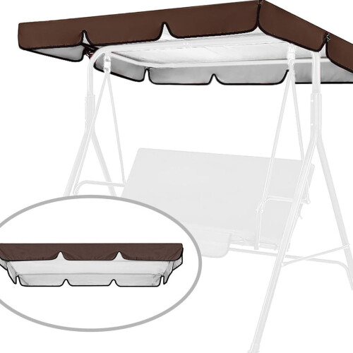 Swing Canopy Replacement Cover Waterproof 2-3 Seat