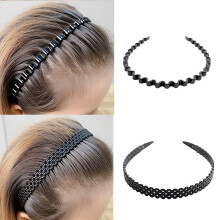 Haarbanden voor vrouwen, antislip, golvende haarband met tandenkam, hoofdband voor het wassen van het gezicht
