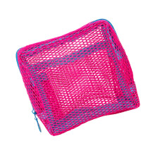 Make-up organizers van nylon gaas, vierkante cosmetische tasjes, reisopbergtasjes, draagbare make-up tasjes met ritssluiting