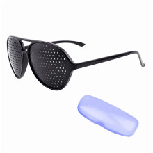 Lunettes correctrices 2025 avec petit trou d'épingle et accessoires. Monture légère, simple et tendance. Cadeau idéal pour les amis.