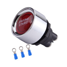 Drukknopstartschakelaar 50A 12V LED-lampje Weerbestendige momentstartschakelaar rood