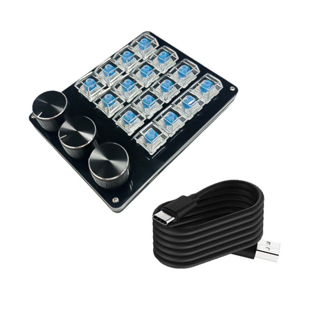 16Key Mechanical Keypad With Personalizes Knob, Hot Swappable Switches For Gamers And Programmers Professional 9551475117065