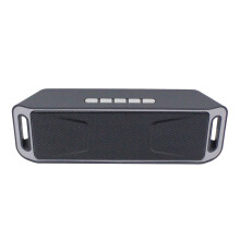 Qocolhg Wireless Bluetooth Speaker with AUX/USB/TF Slot, HD Audio, Enhanced Bass, FM Radio – Gray