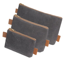Conjunto de 3 Bolsas de Ferramentas em Lona Reforçada para Armazenamento e Organização de Ferramentas - Bolsas Multiuso Impermeáveis para