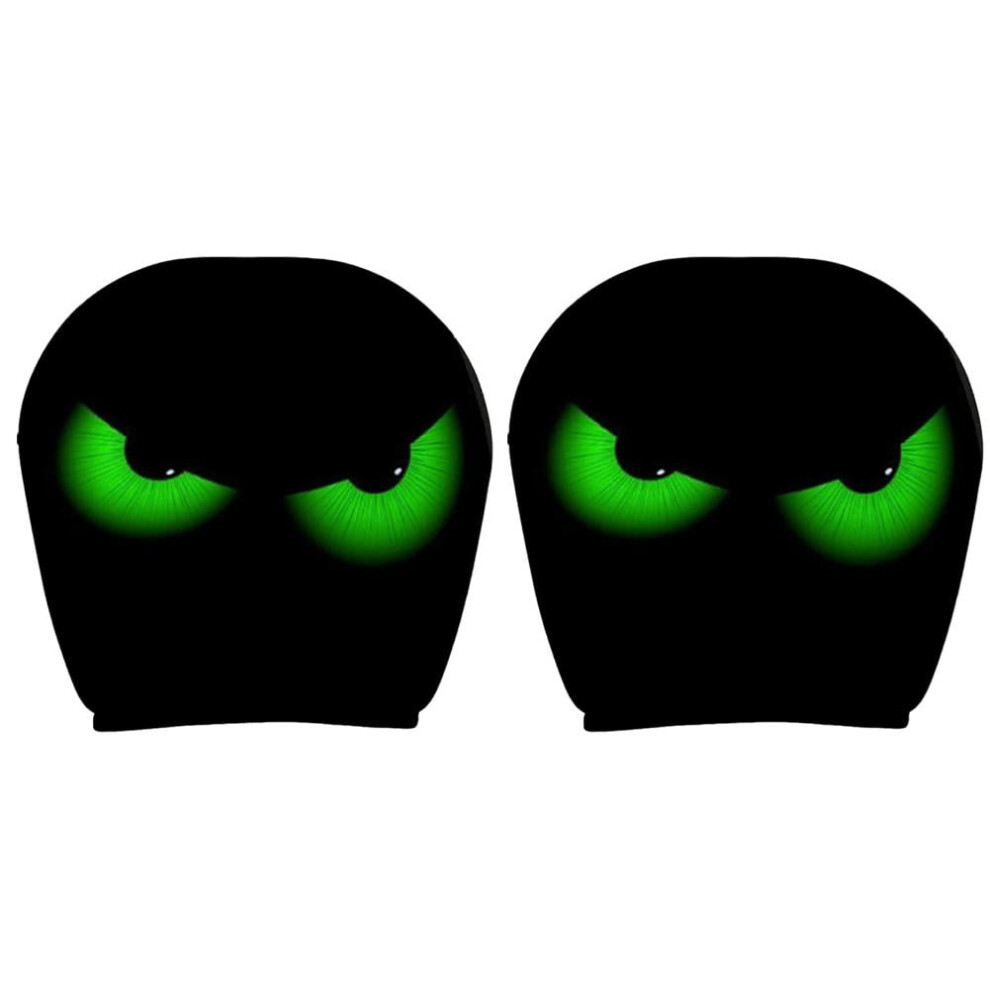 Halloween Car Headrest Covers Cartoon Eyes 2 Pcs 9066521531769