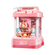 Mini Máquina de Garra, Jogo de Arcade para Casa, Garra Giratória 180, Música e Luzes, Alimentação USB para Crianças de 3 a 5 Anos