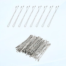 Hair Pins, 50pc Silver Bobby Pins Hair Grips, Ideal for Fine Hair - No Scaling (5cm)