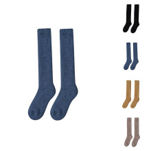 Chaussettes hautes thermiques en laine pour femmes – Intérieur en éponge épaisse, chaussettes de compression anti-froid idéales pour une