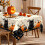 Τραπεζομάντιλο Halloween Black Cat 80x120cm, Σχέδιο Κολοκύθας & Γάτας, Πλενόμενο Ορθογώνιο 1
