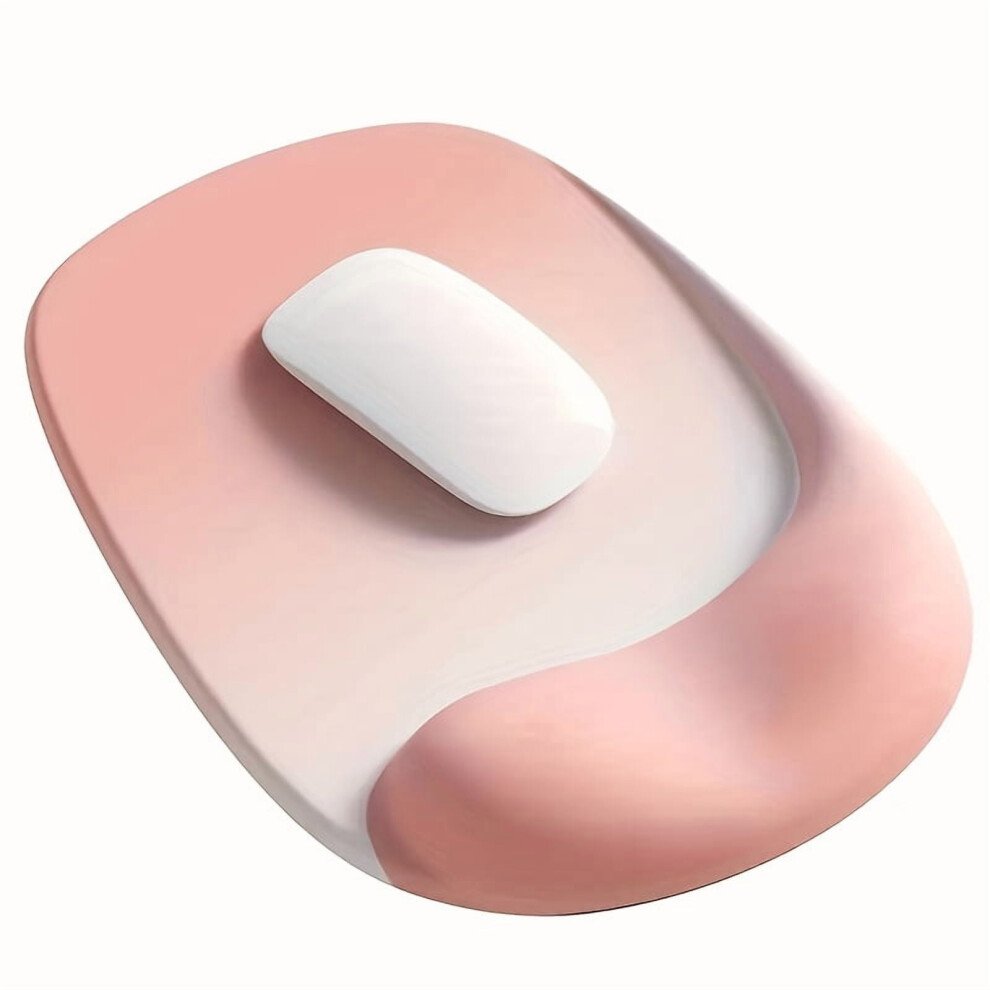 Ergonomic Mouse Pad With Gel Wrist Support, Lycra Fabric, Non-Slip Rubber Base Â Compatible With Laptops & Desktops 9193271032632
