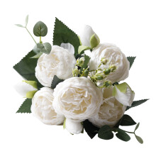 Magnifique bouquet de mariée/Saint-Valentin en fleurs artificielles en soie, décoration nuptiale