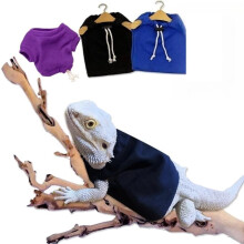 Pekkaxy3PCS Reptilhettegensersett for skjeggagamer – Varme fleecegensere, justerbar snøring, koselig hverdagstøy og fotoantrekk