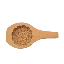 Molde redondo de madera tallado para exteriores, molde para pasteles de luna, molde para galletas y pasteles de Oriente Medio, diámetro,