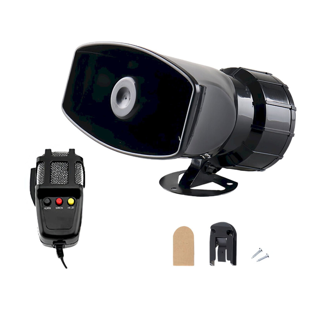 Vehicle Horn - 12V/24V Loud Sound Speaker, 7 Tones Selectable For Car Truck Boat Emergency Warning System 9193271033158