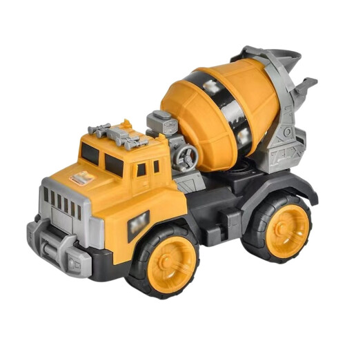 Caminhão Betoneira Clássico - Plástico Resistente, Amarelo, Idade 3+, Compatível com LEGO DUPLO
