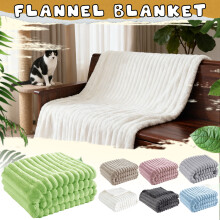 White Plush Flannel Baby Blanket 30x40 Inch | Super Soft Fuzzy Newborn Toddler Crib & Travel Throw Gift