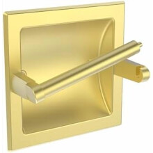Brushed Gold Recessed Toilet Paper Holder SUS304 Stainless
