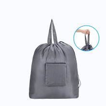 Travel Laundry bags, Dirty Clothes Travel Bag with Handles, Portable Small laundry Sack for Travelling, Suitcase, Gym, Camping (Grey)