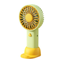 Handheld Fan, Portable Table Fan with 3 Speed, USB Rechargeable Lightweight Personal Fan for Outdoor Yellow