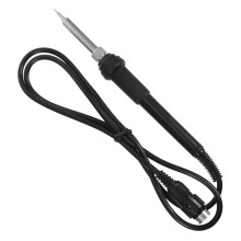 Black Soldering Iron Station Kit with Rapid Heat and Comfortable Handle for Electronics Repair
