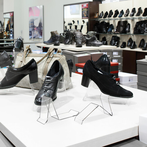 2 stück acryl schuhdisplay, sandalenablage, sneakerhalter 2