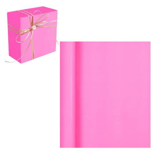 Silkepapirrull til juletreet, 30 x 280 cm, rosa