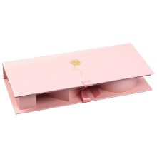Caixa de Presente Floral "Eu Amo Você" – Embalagem de Luxo Preta