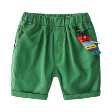 AWZXDE Boys Letter Print Casual Shorts For Boys Loose Fit 5 Inch Play Pants Breathable Comfortable For Summer Green,3-4 Years