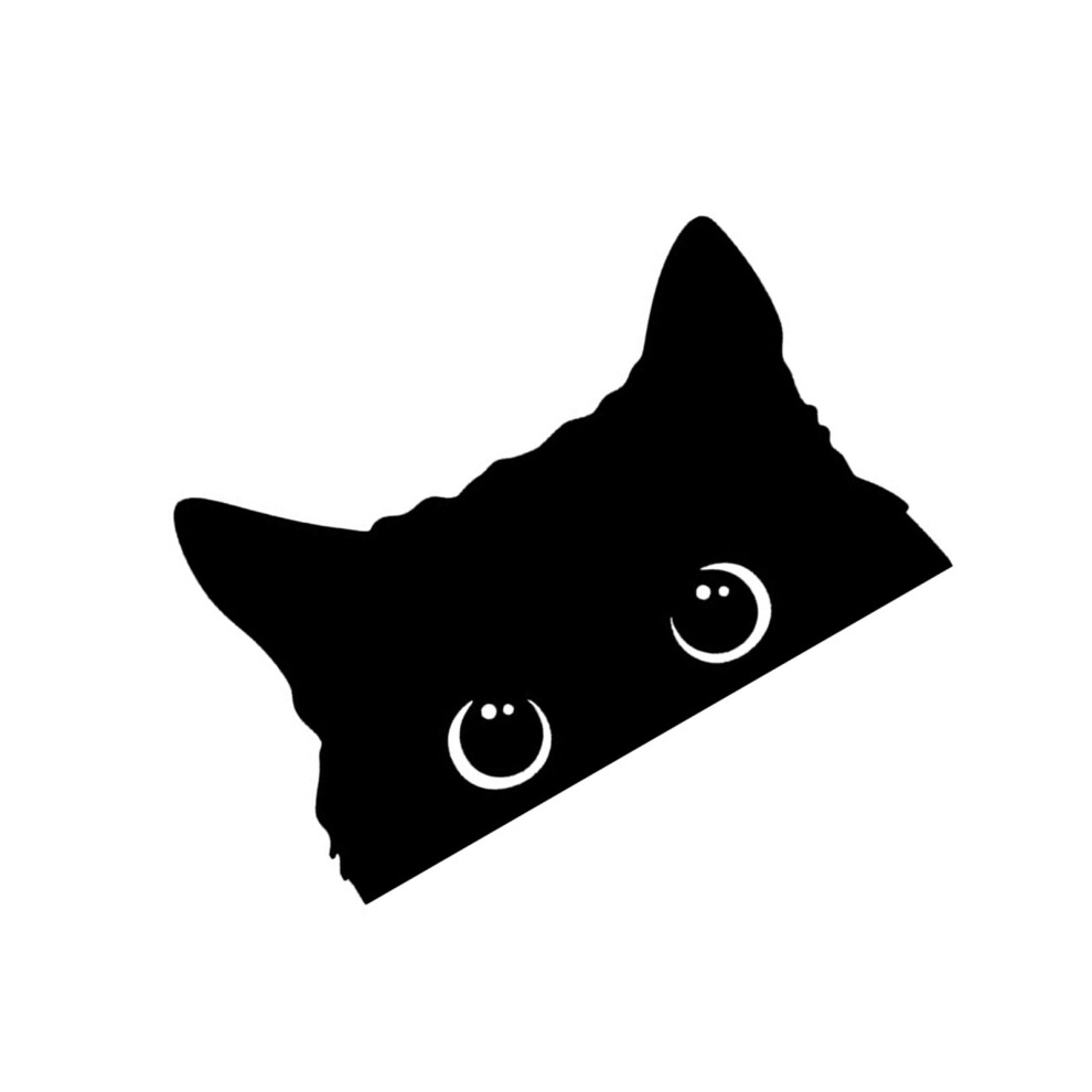 Car Bumper Sticker Car Exterior Decoration Sticker Cartoon Funny Peeking Cats Sticker Waterproof Decal For Car Truck 9313598153906