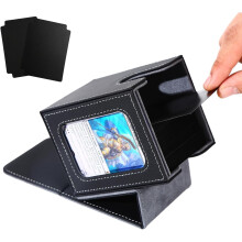 The card box is used for commander display. It can hold 100 double decks of cards and is a TCG card storage box