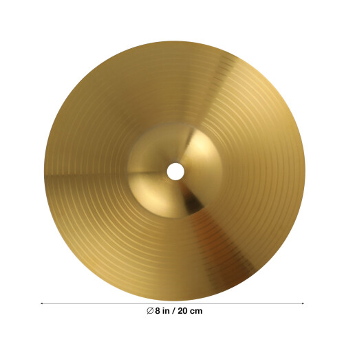 1 Stuks Messing Cymbal Hi Hat Ride Crash Percussie Drumkit 8 Inch 1