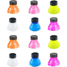 Pekkaxy 12 PCS Soda Can Lids Reusable Bottle Fizz Lid Caps Can Covers for Beer Carbonated Drinks and Other Canned Beverages (Colourful)