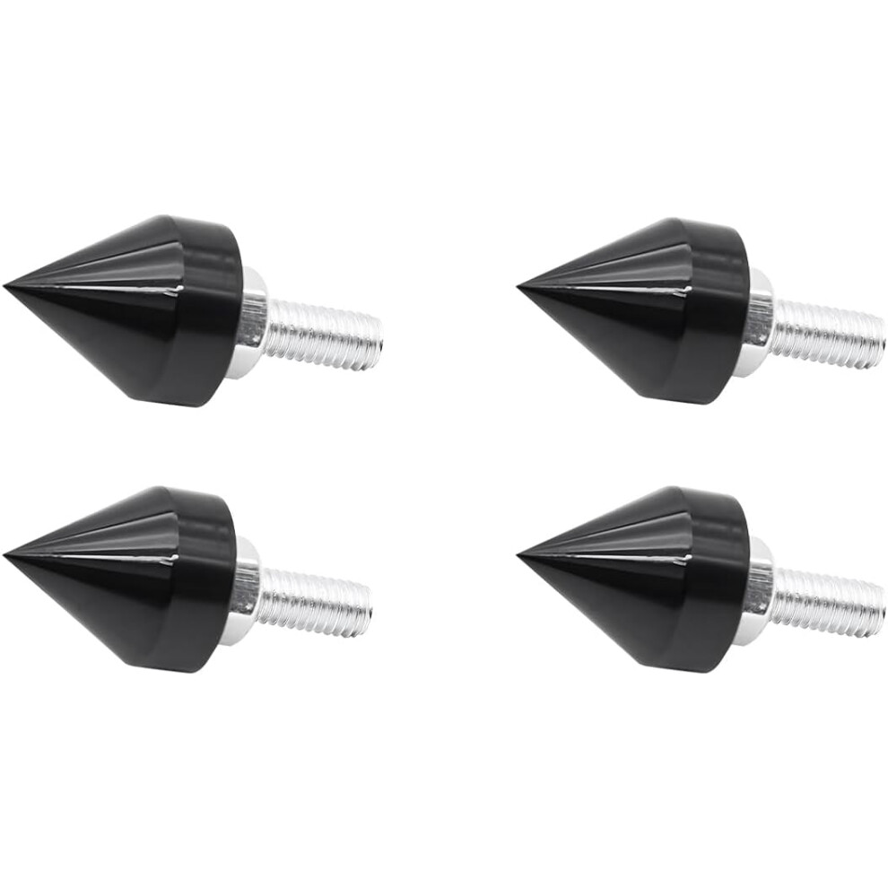 4Pcs Aluminum Anti-Theft Spike License Plate Screws, Universal For Sedan/Suv/Truck (Silver), Compatible With Standard Plates Silver 9327961678767