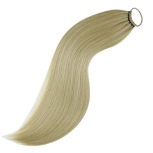Ponytail Hair Extensions with Elastic Ties 24 Inch Long Straight False Pony Tails Natural Synthetic Hair Piece for Women