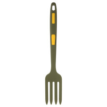 Olive Green Silicone Fork Food Kitchen Accessory for Home Use with Smooth Rounded Edges