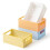 4PCS Foldable Storage Baskets, Transparent Frosted Plastic Desktop Organizers 1
