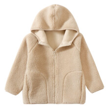 AWZXDE Winter Girls Jacket Cozy Outerwear Warm Coat For Toddlers And Big Kids Soft Casual School Top For Cold Days girls coat Khaki,4-5 Years