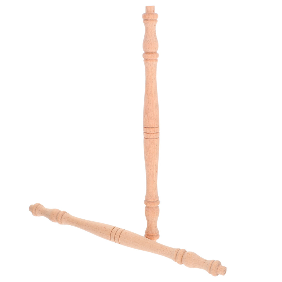 2Pcs Solid Wood Roman Column Pillars Decorative Beige Home Staircase Balusters 9313598153456